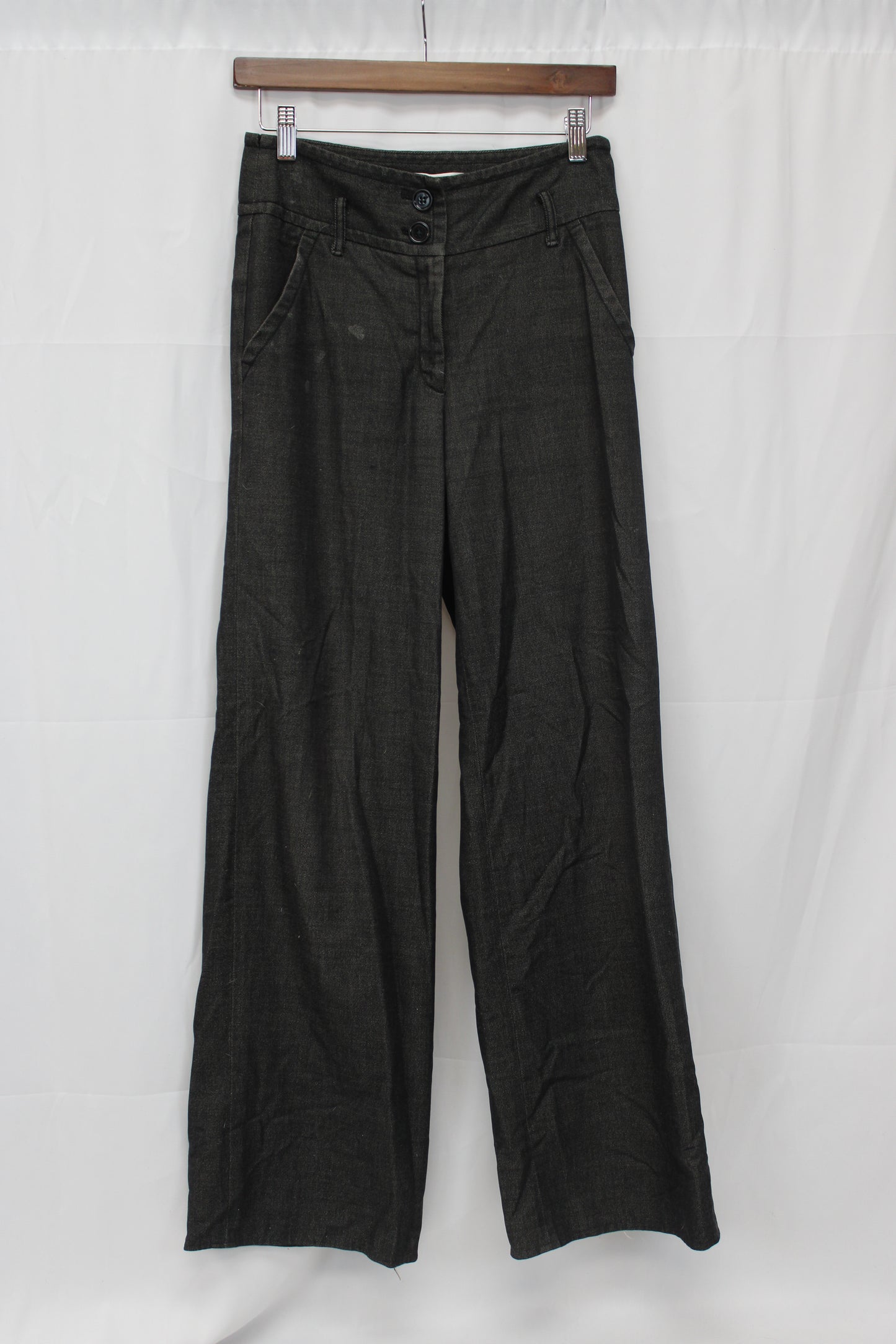 Max Studio Wide Leg Pants, Gray, Women’s 12