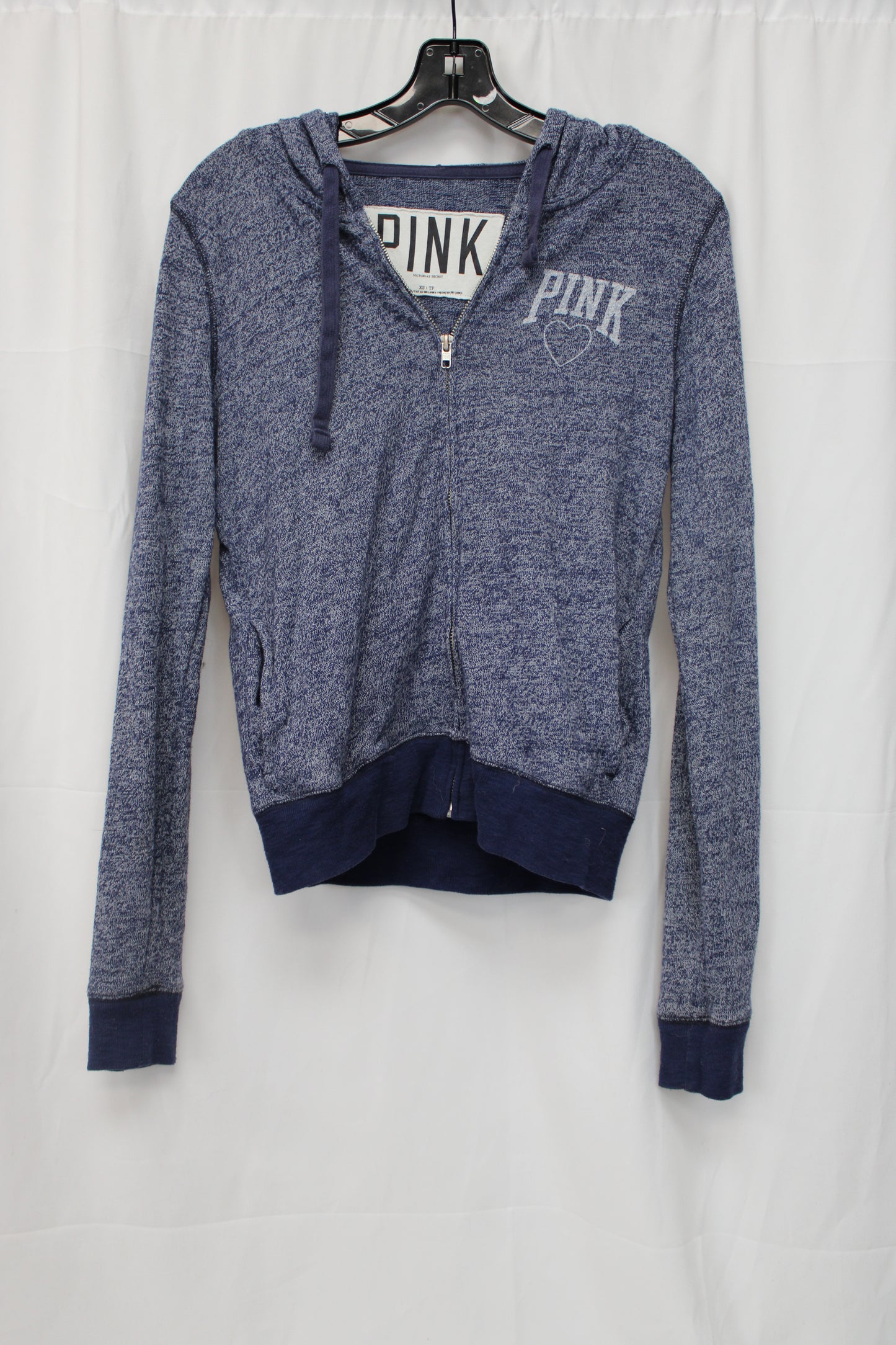 Victoria Secret PINK Zip Up Jacket, Blue, Women’s XS