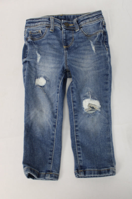 Jumping Beans Distressed Jeans, Girls 2T