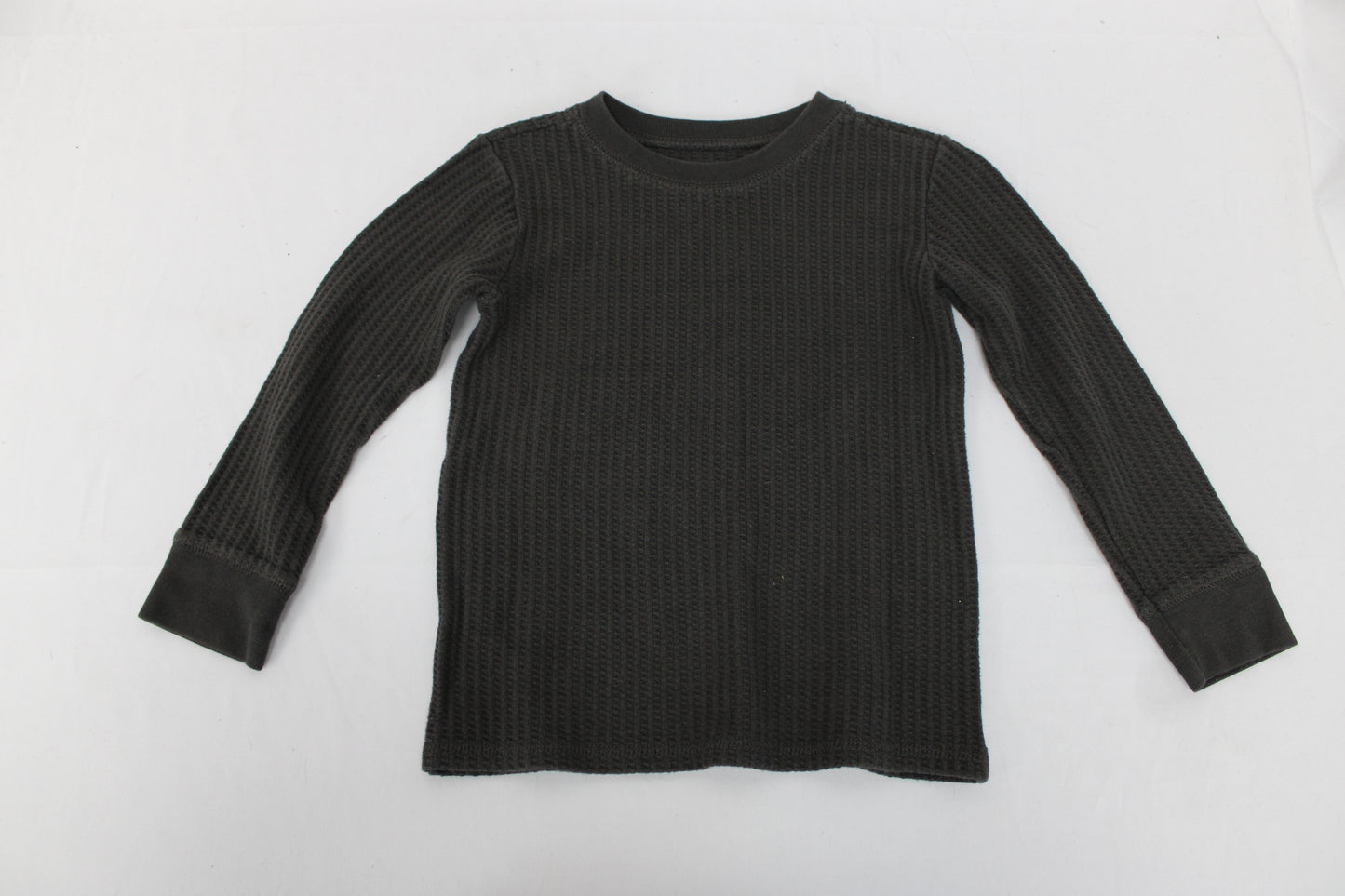 Garanimals Ribbed Long Sleeve T-Shirt, Gray, Youth 4T