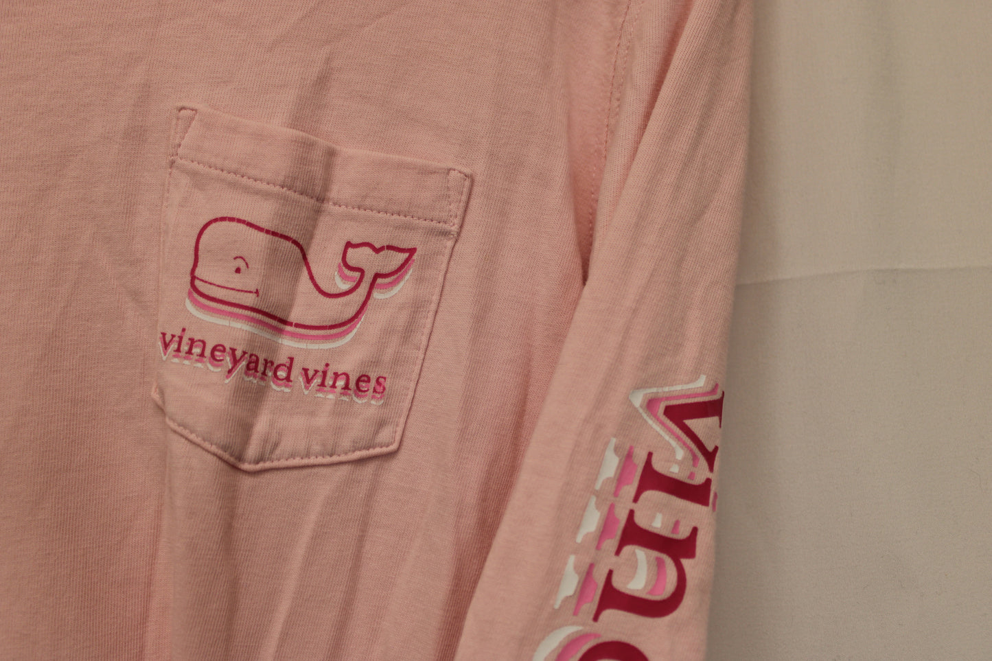 Vineyard Vines Long Sleeve T-Shirt, Pink, Men’s S