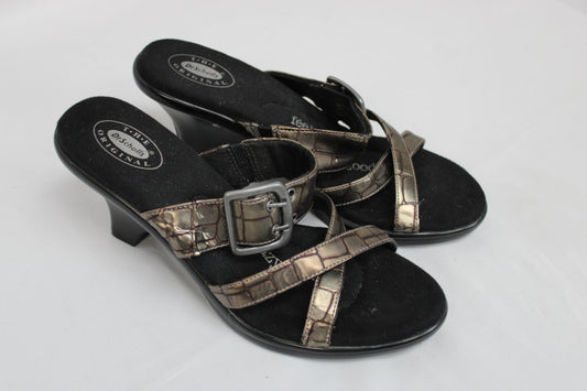 Dr. Scholls Strappy Heels, Brown/Black, Women’s 8.5