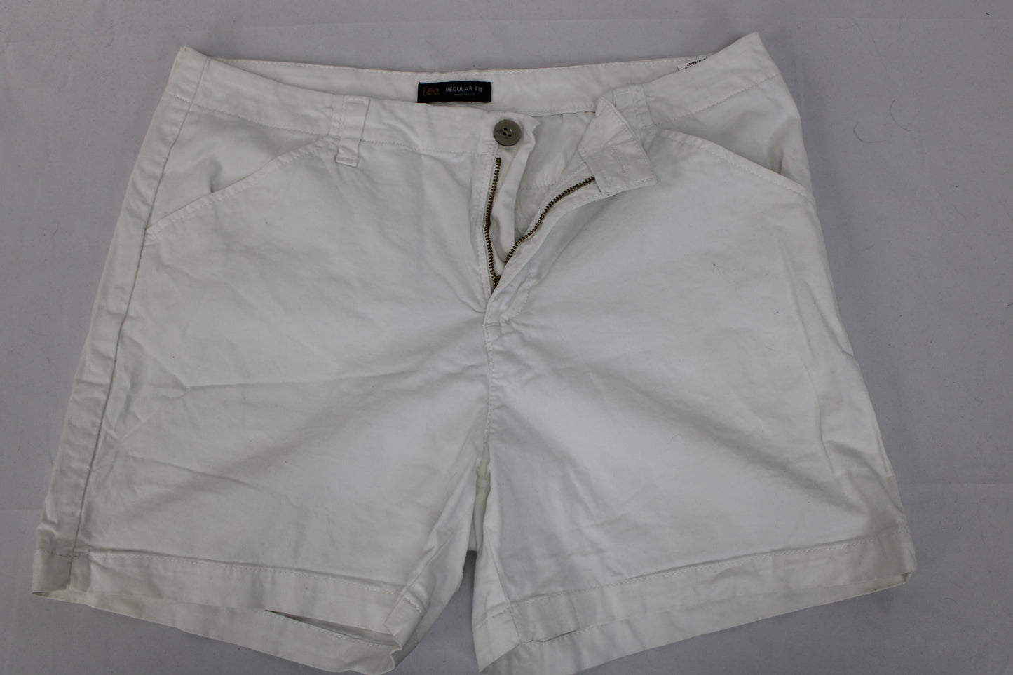 Lee Regular Fit Shorts, White, Women’s M