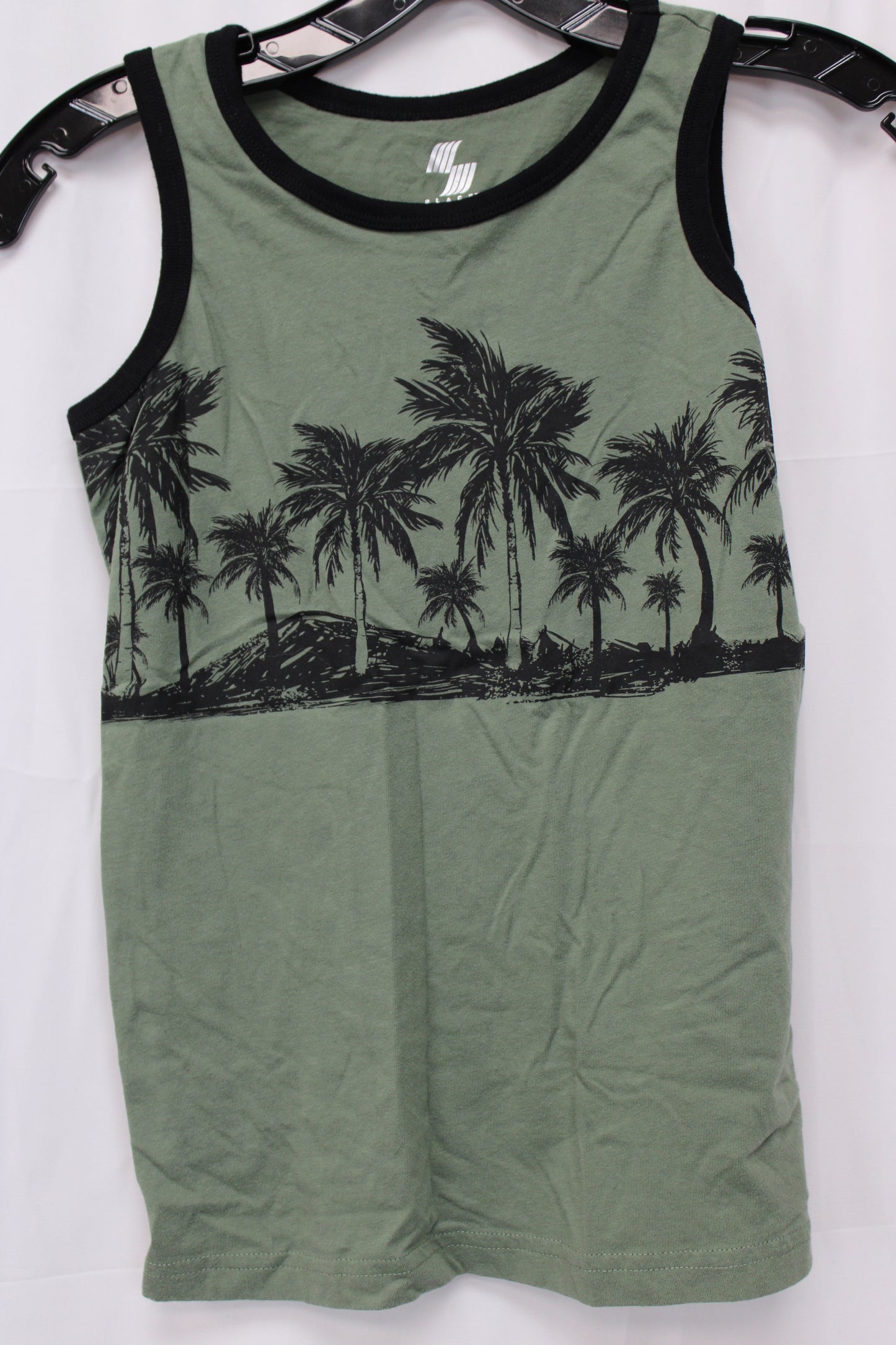 Place Sport Palm Tree Tank Top, Green, Youth M