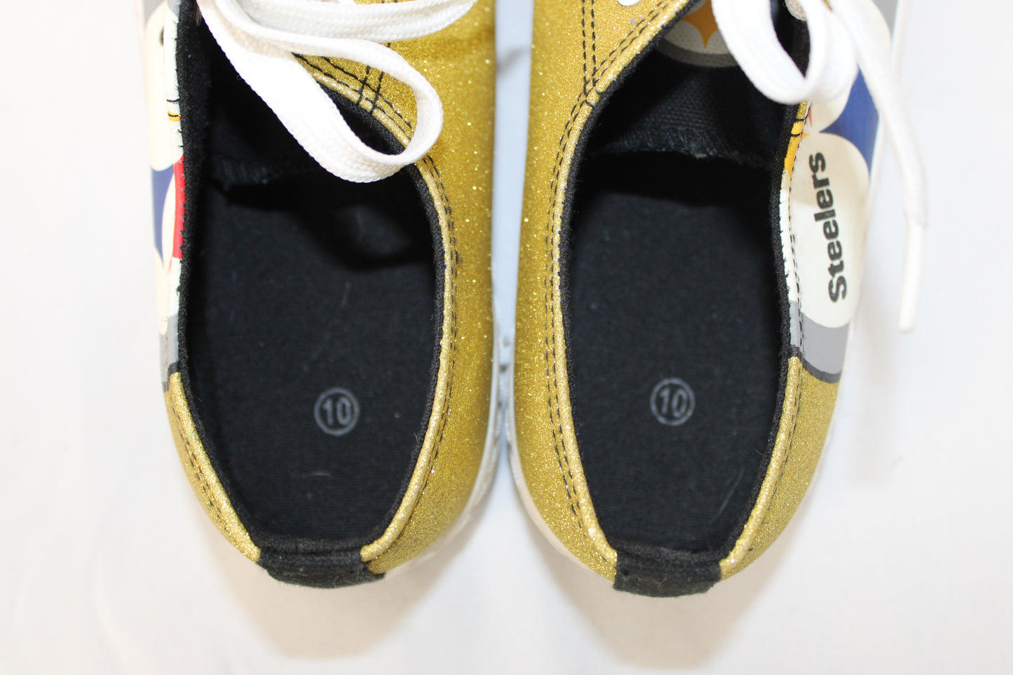 FOCO NFL Steelers Sneaker, Gold, Women’s 10