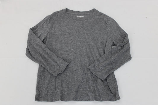 Old Navy Everyday Long Sleeve Shirt, Gray, Boys S