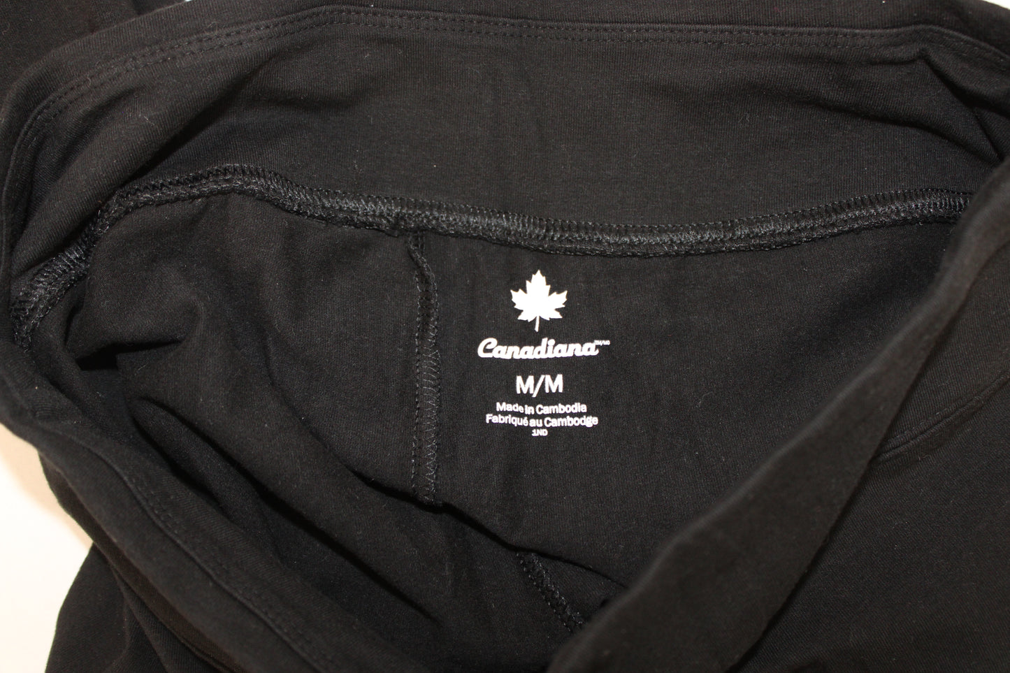 Canadiana Capri Leggings, Black, Women’s M