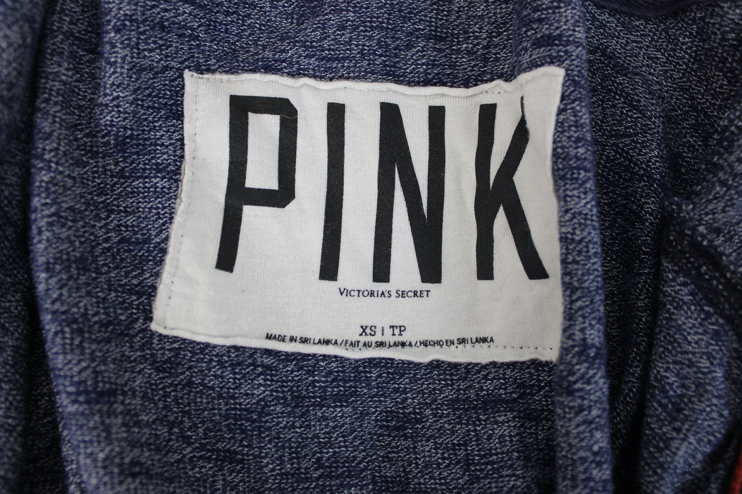Victoria Secret PINK Zip Up Jacket, Blue, Women’s XS