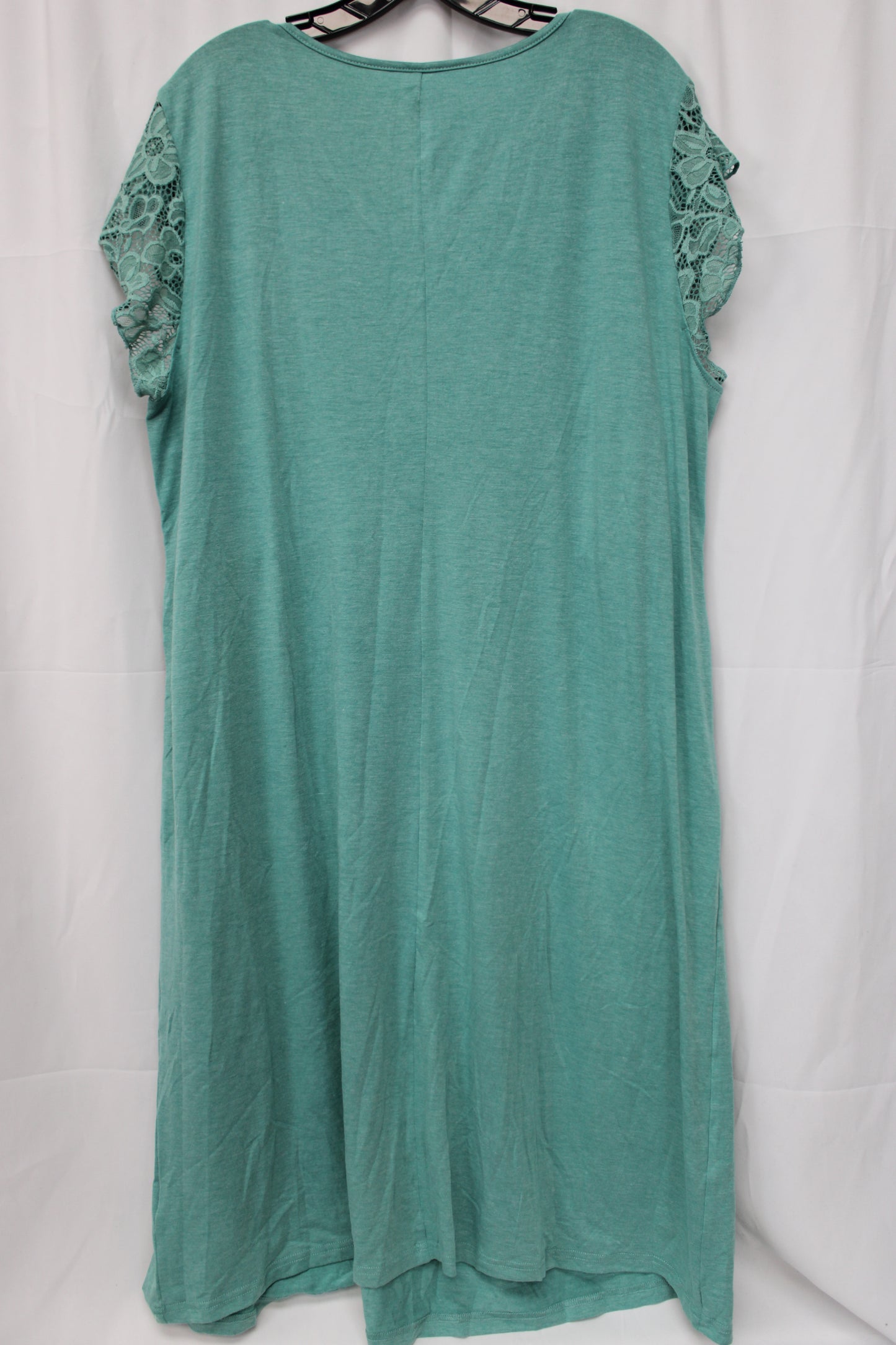 Women’s Short Sleeve Night Gown, Teal, Women’s XL
