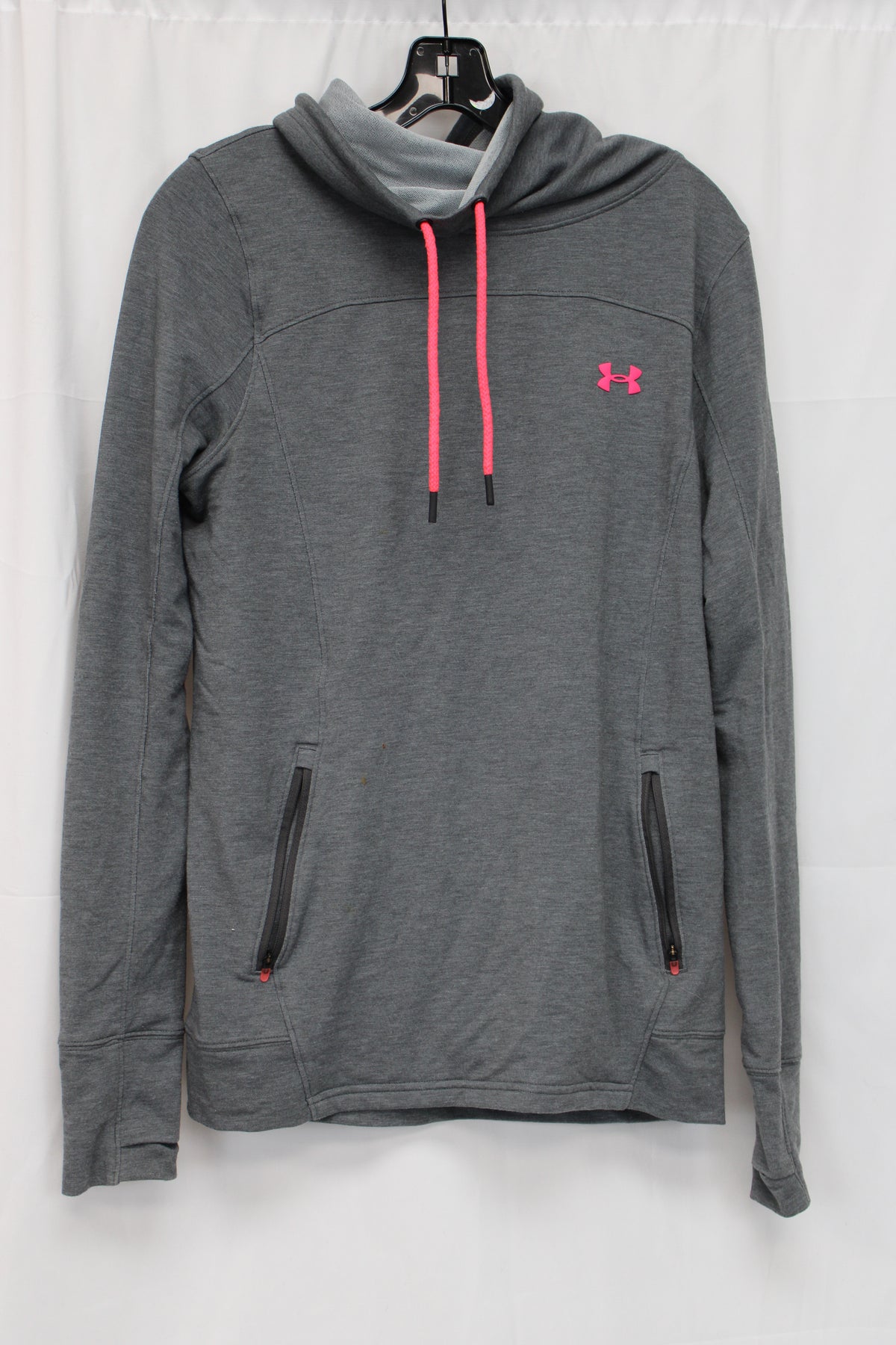 Under Armour Hoodie, Gray/Pink, Women’s M