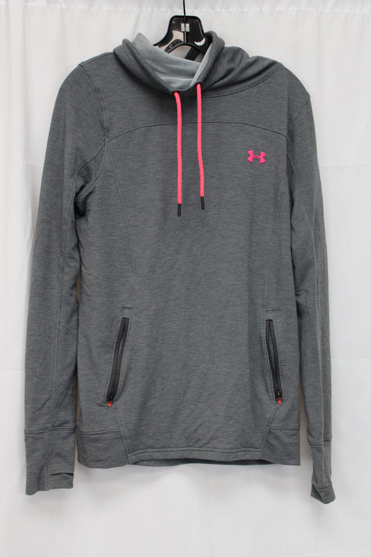 Under Armour Hoodie, Gray/Pink, Women’s M