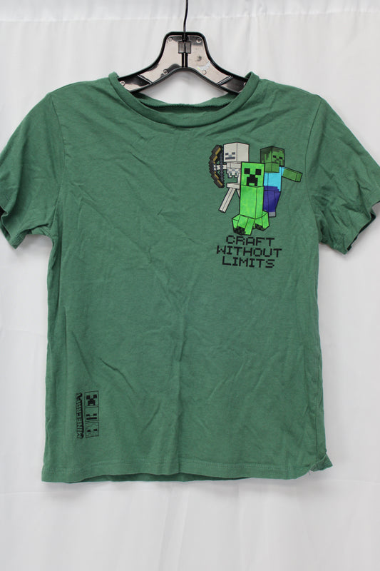 Minecraft Creeper Shirt, Green, Youth L