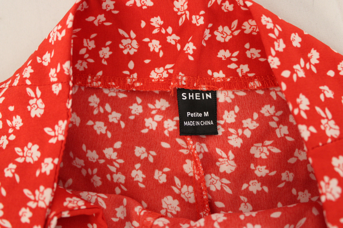 SHIEN Floral Skort, Red, Women’s Petite M