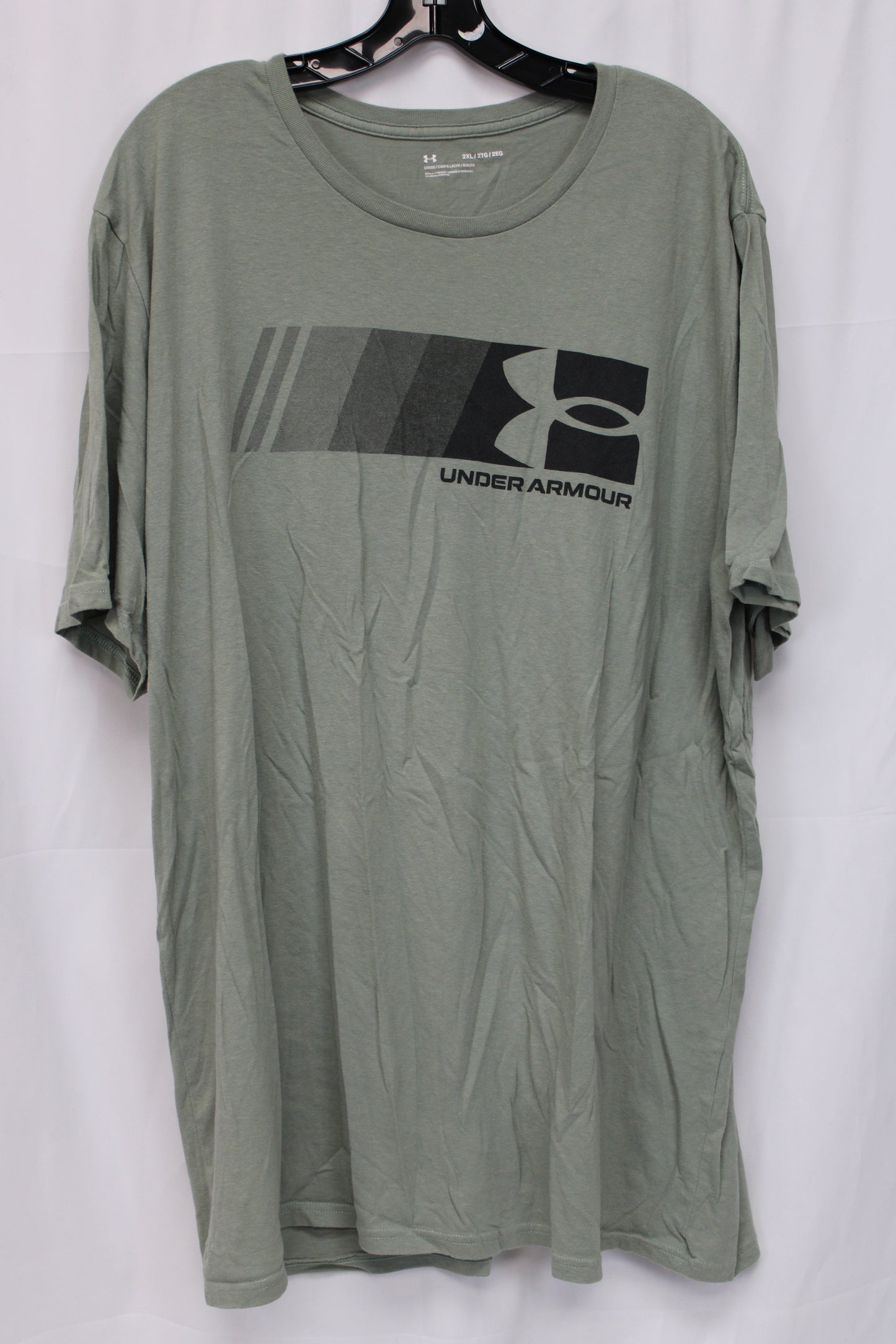 Under Armour Short Sleeve Shirt, Green, Men’s XXL