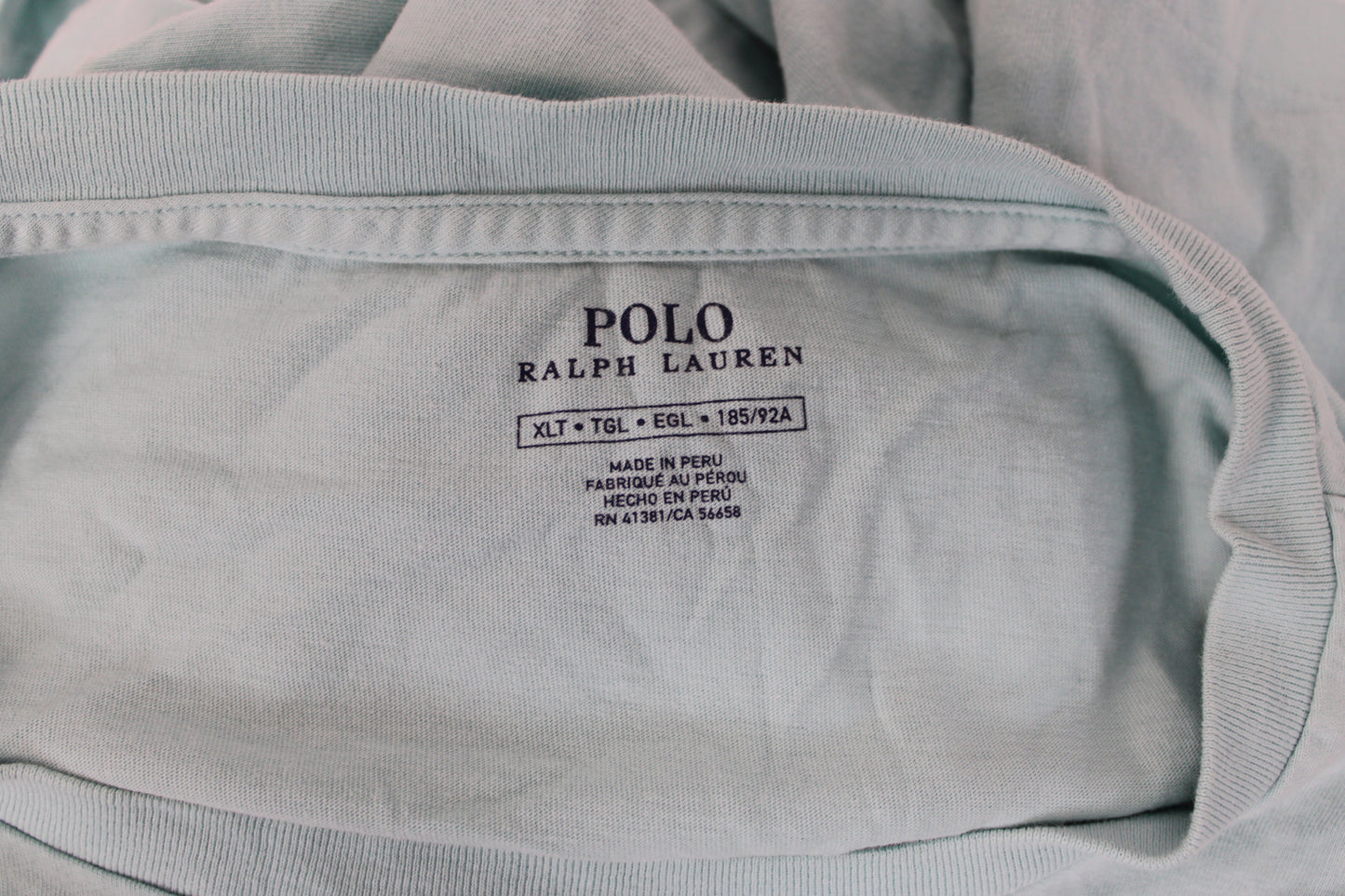 Ralph Lauren Polo T-shirt, Blue, Mens XL