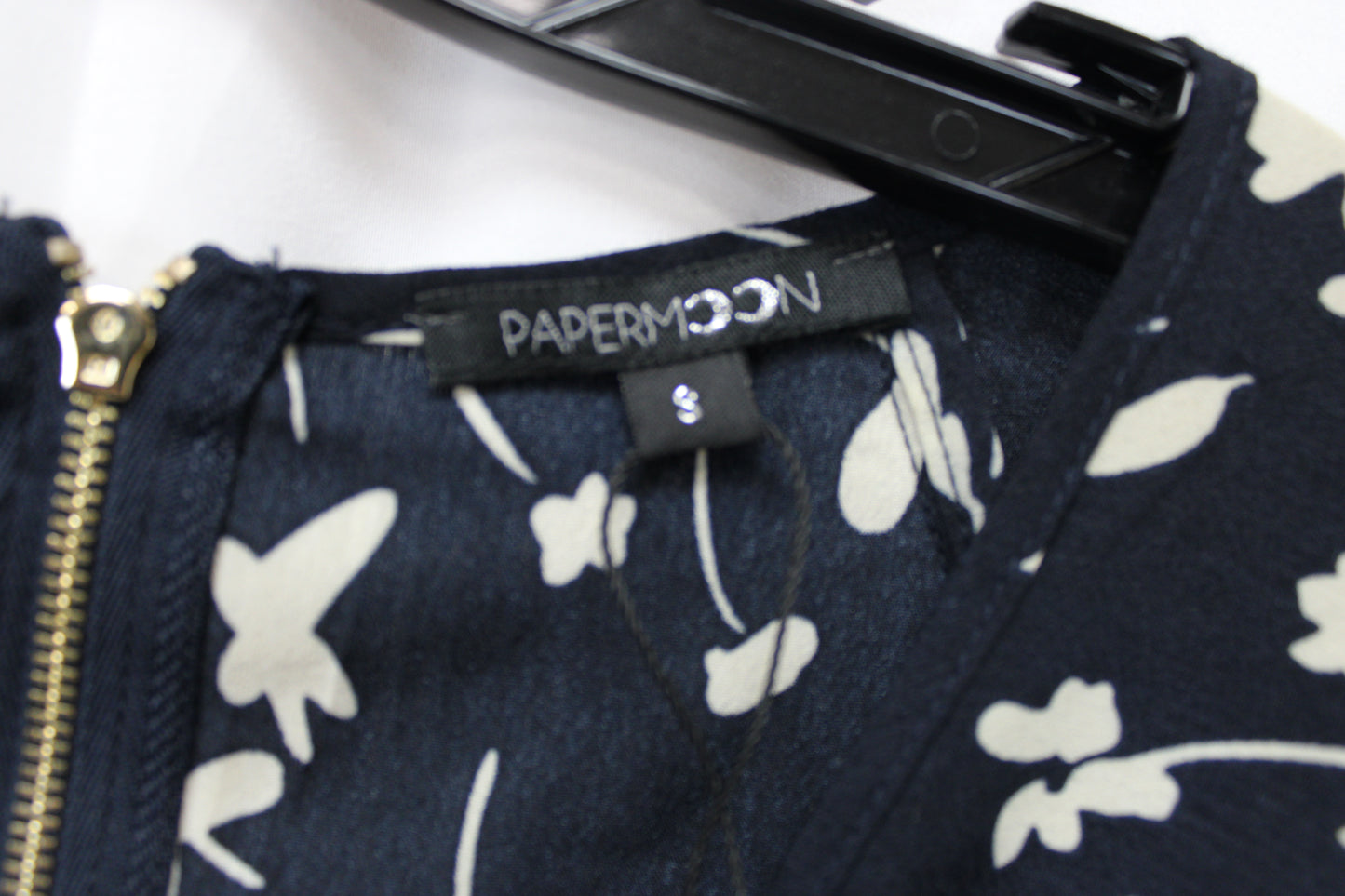 Paper Moon Floral Print Quarter Length Blouse, Blue, Women’s S