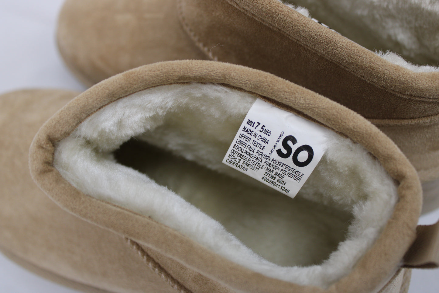 SO Micro Platform Boots, Beige, Women’s 7.5