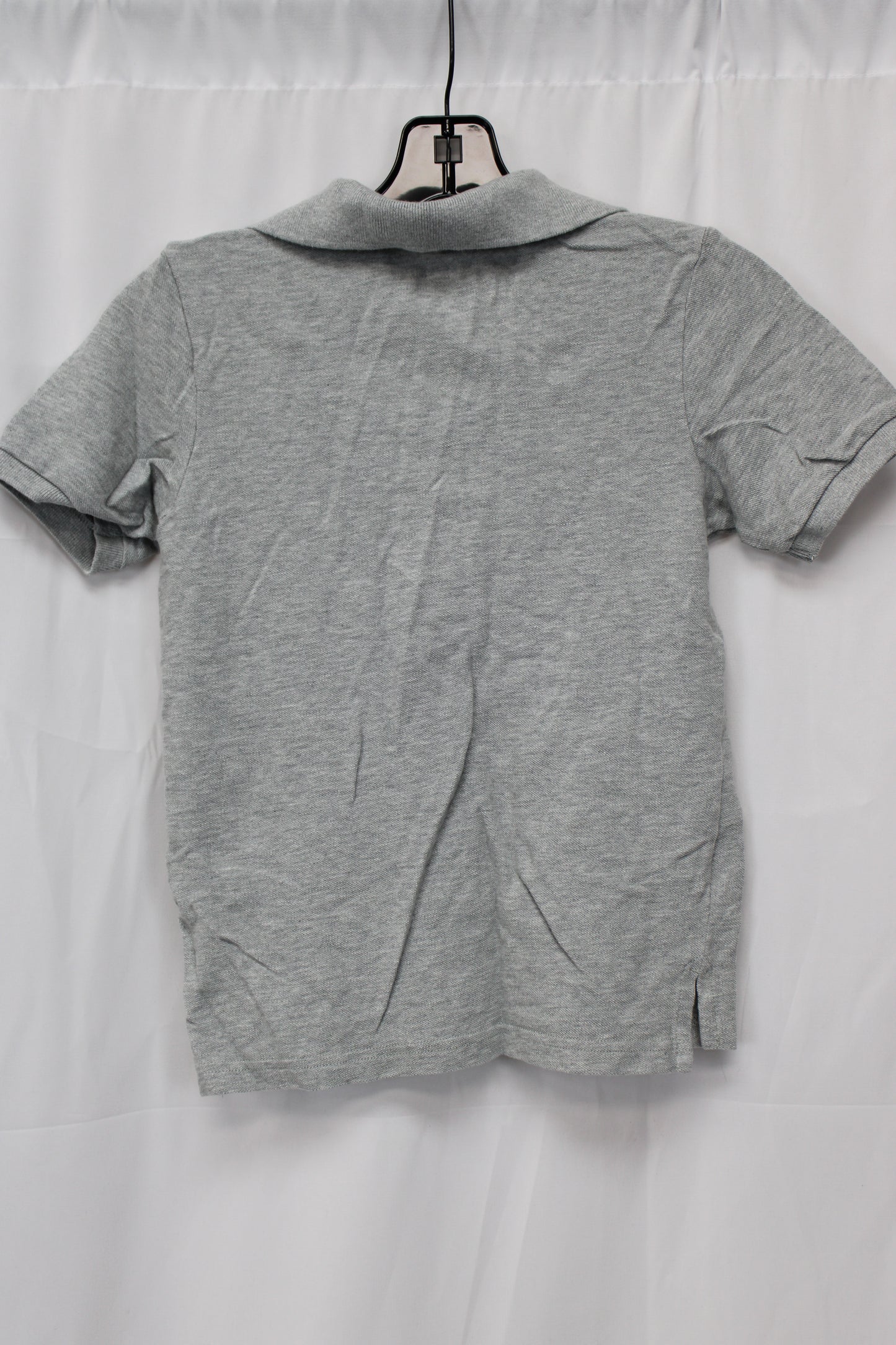 Place Short Sleeve Polo, Gray, Youth M (7/8)