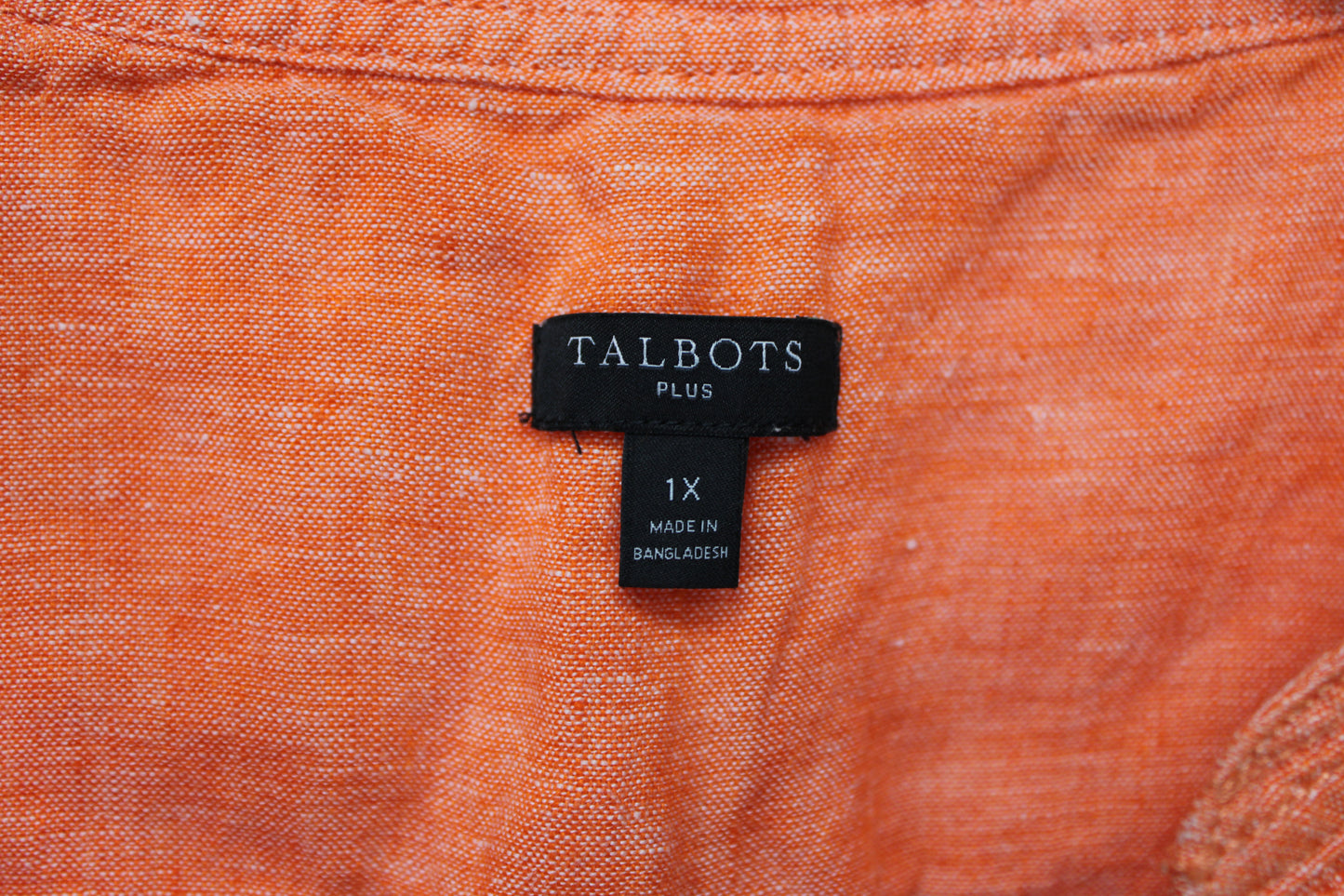 Tailbots Long Sleeve Blouse, Orange, Women’s XL
