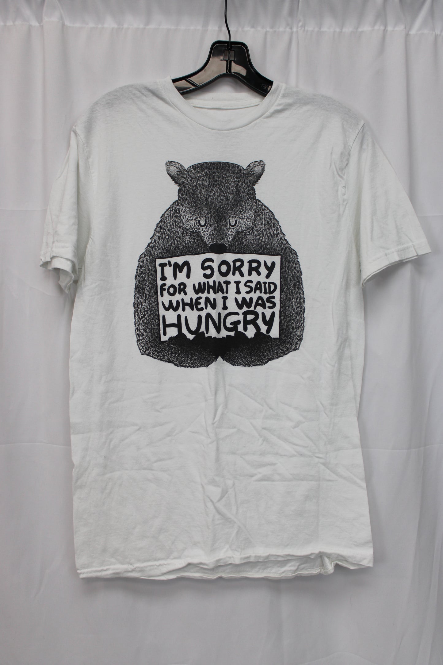 Tobe Fonseca Graphics I’m Sorry For What I Said When I Was Hungry Short Sleeve T-Shirt, White, Men’s M