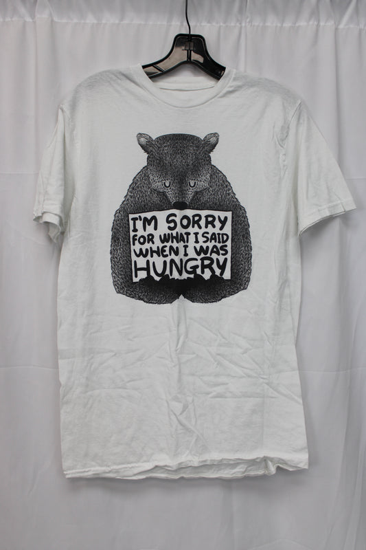 Tobe Fonseca Graphics I’m Sorry For What I Said When I Was Hungry Short Sleeve T-Shirt, White, Men’s M