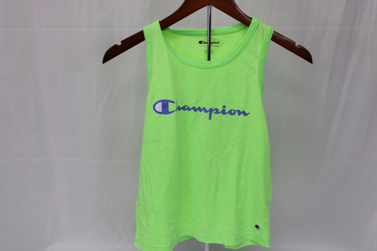 Champion Tank Top, Neon Green, Girls M