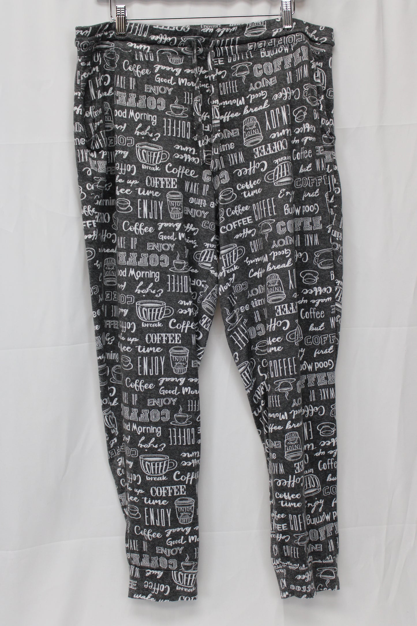 Secret Treasures Coffee Pajama Pants, Gray, Women’s XL
