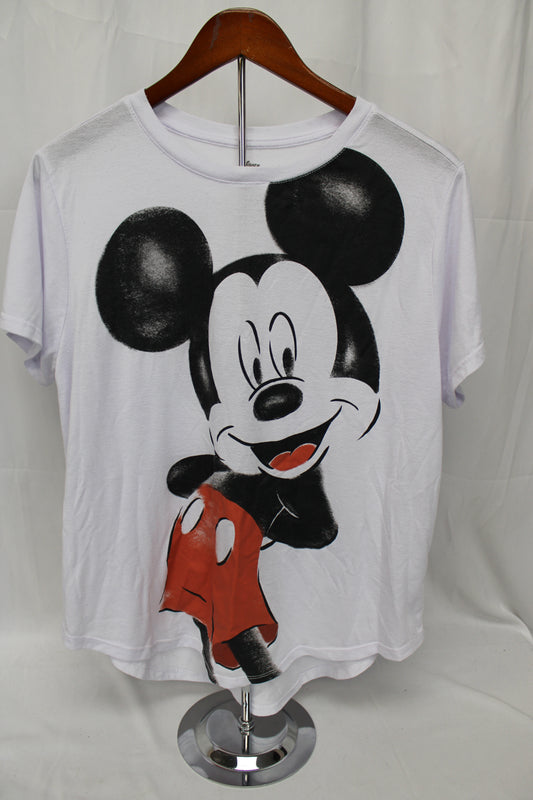 Disney Mickey Mouse T-Shirt, White, Women’s XXXL