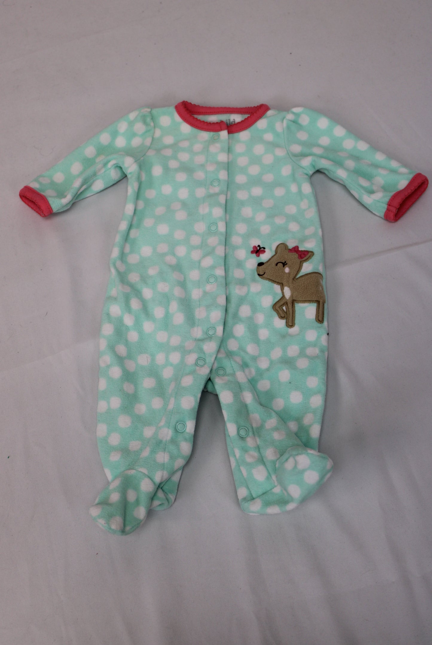 Carter’s Child of Mine Deer Onesie, Blue/Pink, Newborn