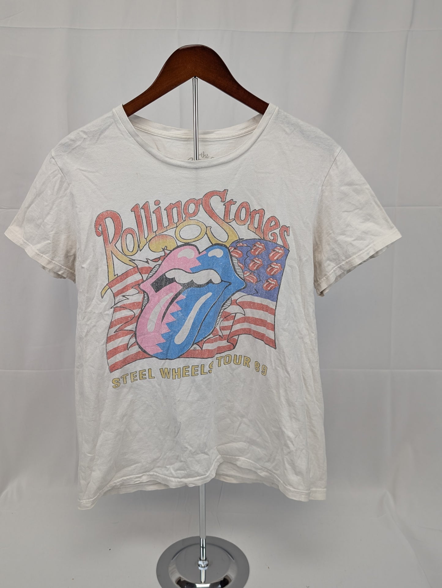 Rolling Stones replica Steel Wheels 1989 tour t-shirt, Adult M