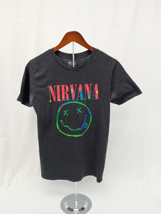 Nirvana vintage inspired logo t-shirt, Women's M