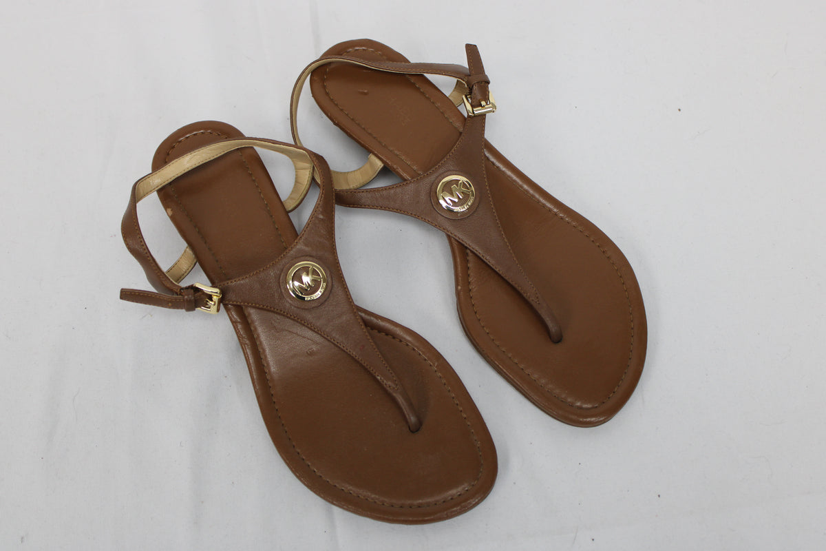 Michael Kors Ramona Wedge Sandals, Brown, Women’s 8