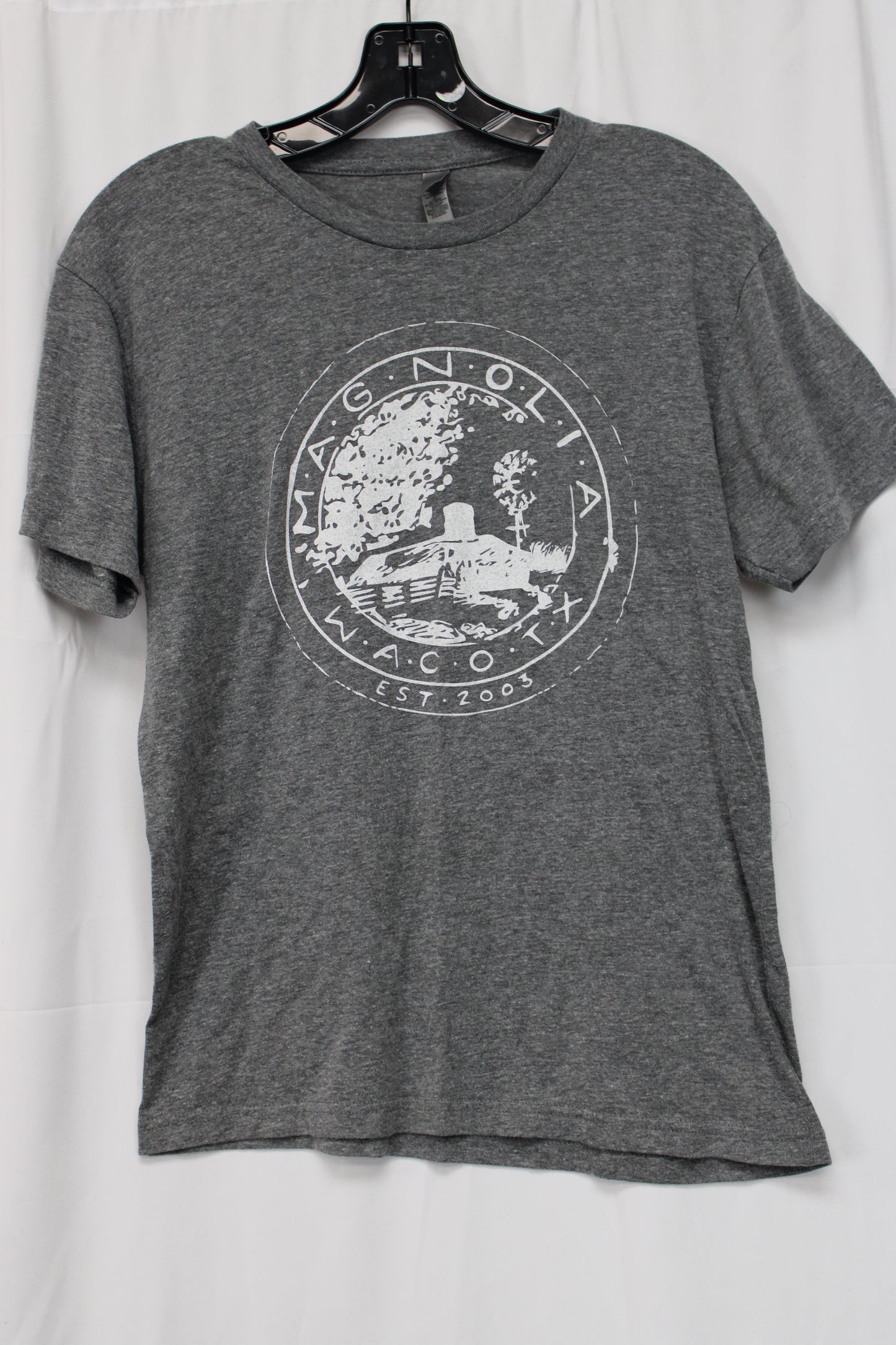 Next Level Apparel Magnolia Waco TX Short Sleeve T-Shirt, Gray, Women’s S