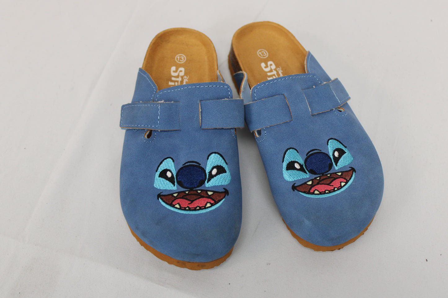 Disney Stitch Suede Slip-On Clogs, Blue, Youth 13