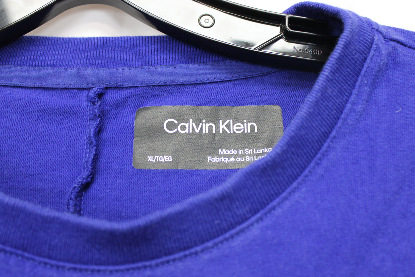 Calvin Klein Long Sleeve T-Shirt, Blue, Men’s XL