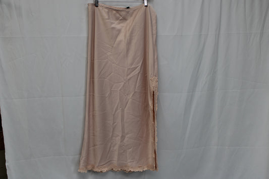 Wild Fable Satin Slit Skirt, Pink, Women’s XXL