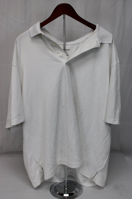 Van Heusen Performance Polo, Big & Tall, White, Mens XXXL