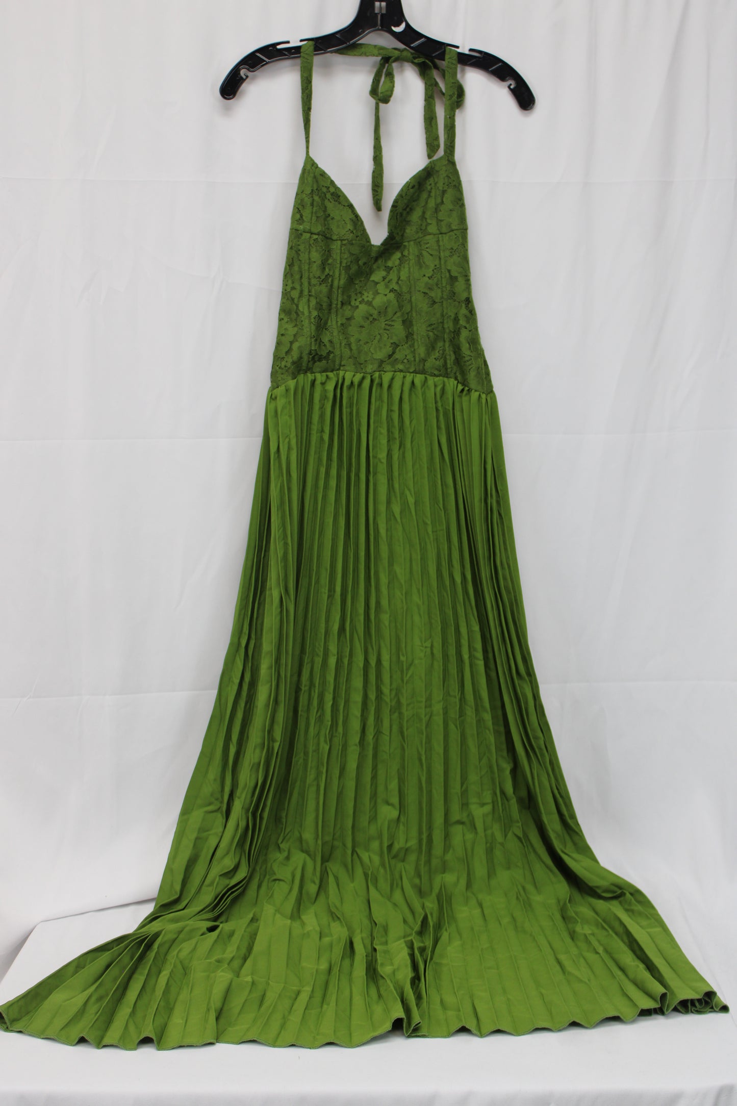 Women’s Floor Length Corset Dress, Green, XS