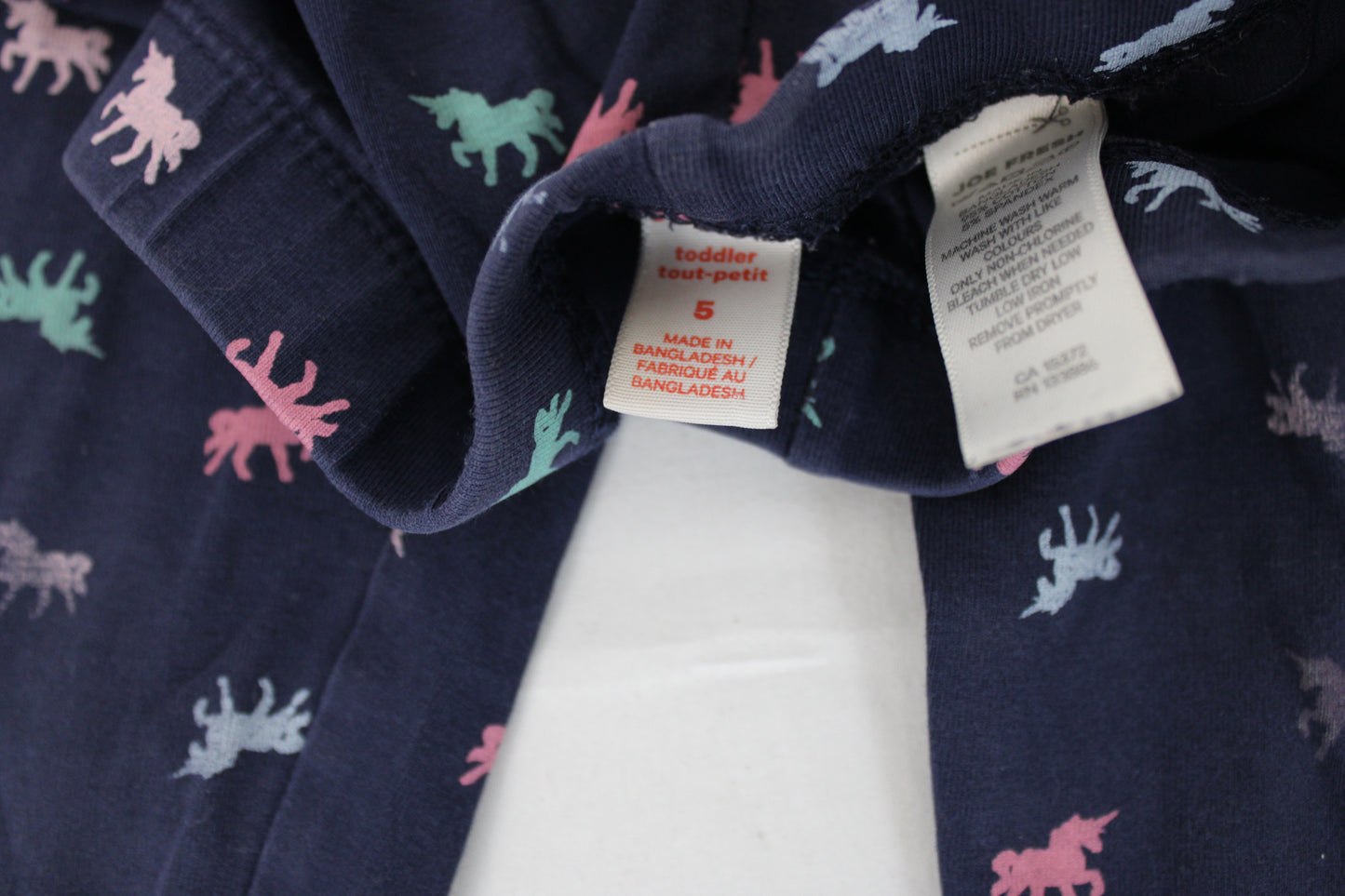 Joe Fresh Unicorn Print Leggings, Navy, 5T