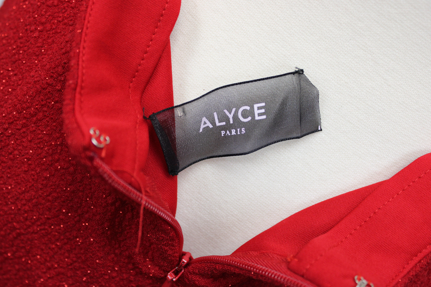 Alyce Paris Open Back Spaghetti Strap Mini Dress, Red, Women’s M