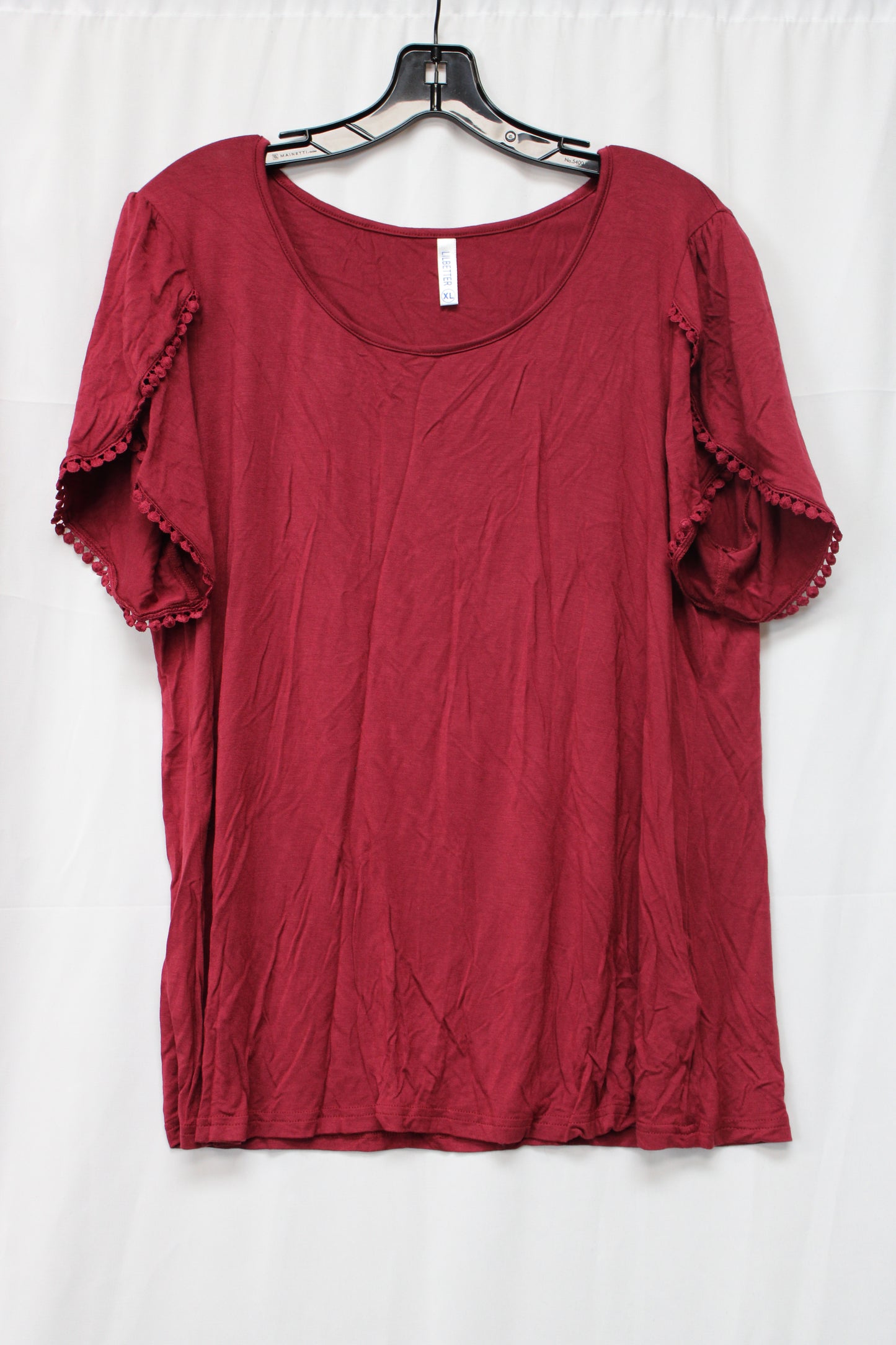 Lilbetter Everyday Short Sleeve Shirt, Red, Women’s XL