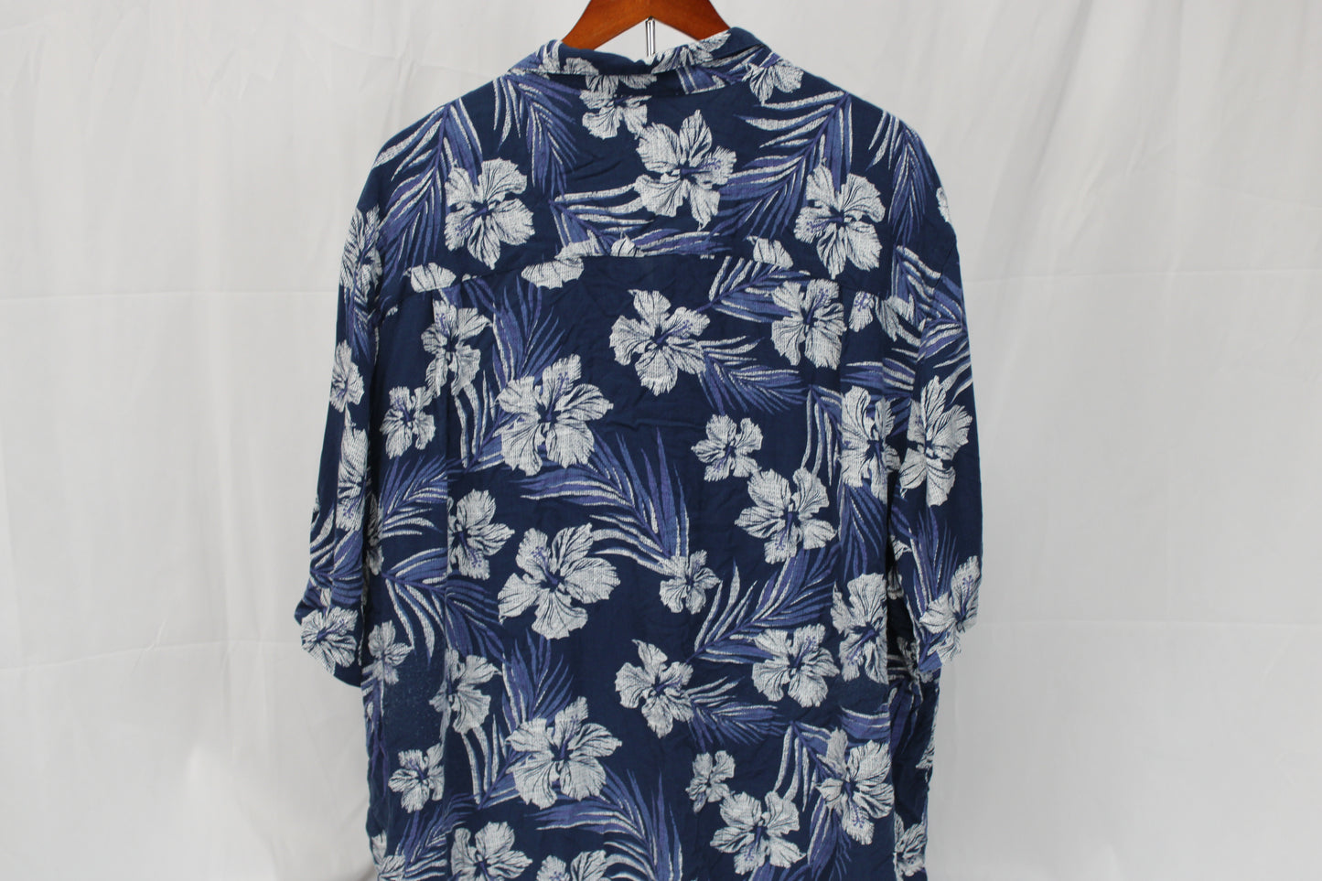 George Short Sleeve Button Down Dress Shirt, Floral Print, Men’s XXXL