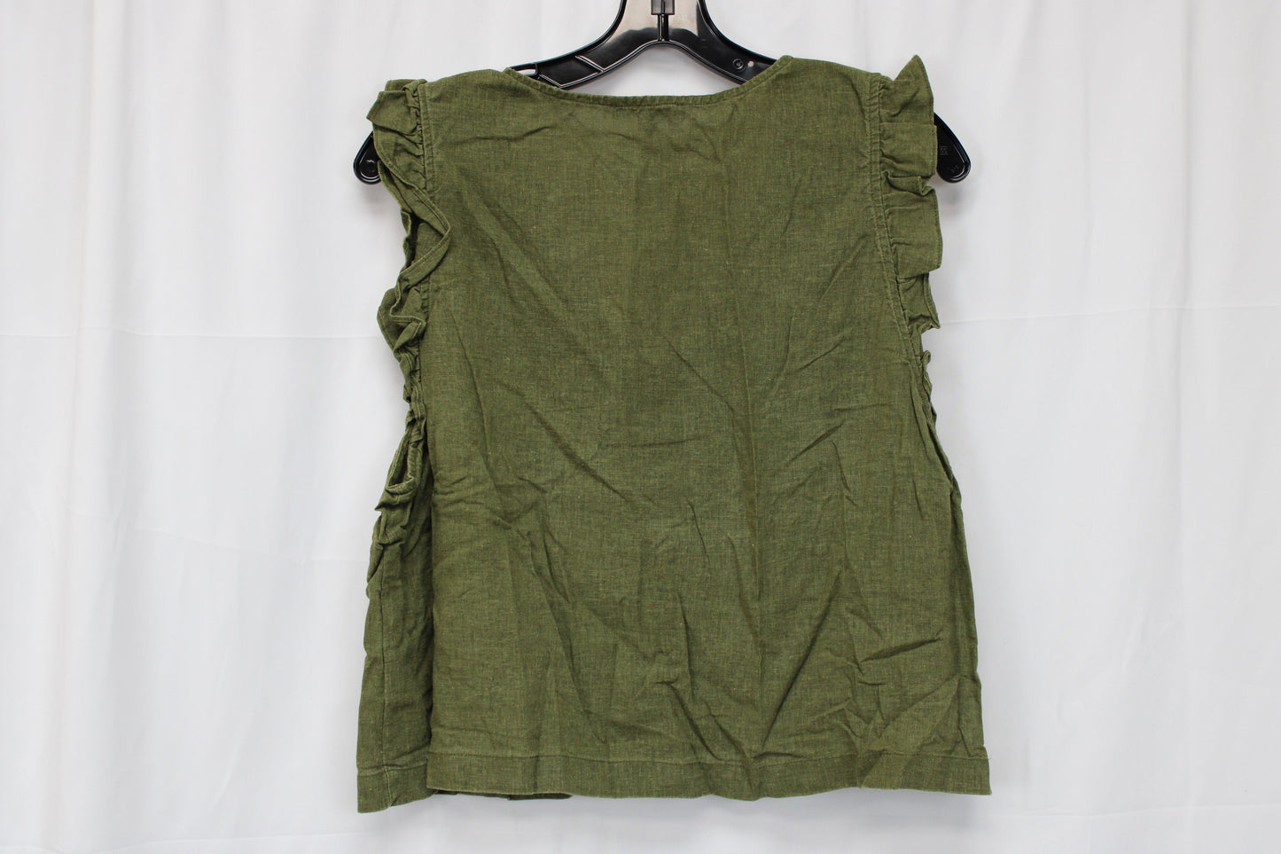 Madewell Sleeveless Button Up Blouse, Green, Women’s 16