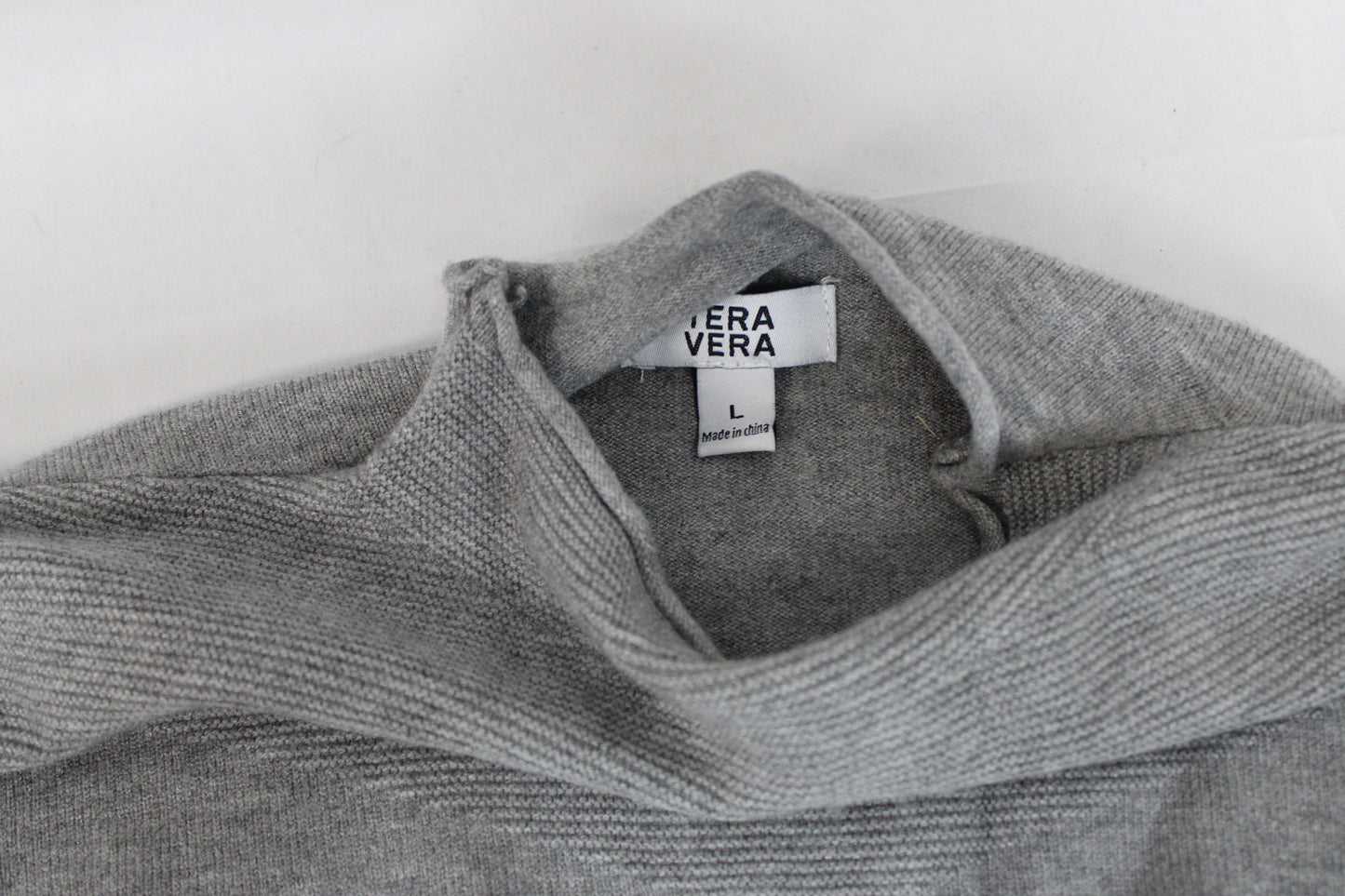 Tera Vera Long Sleeve Mock Neck Sweater, Gray, Youth L