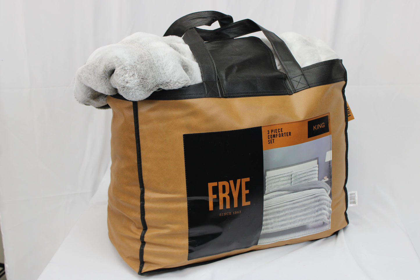 Frye Faux Fur King Comforter Set