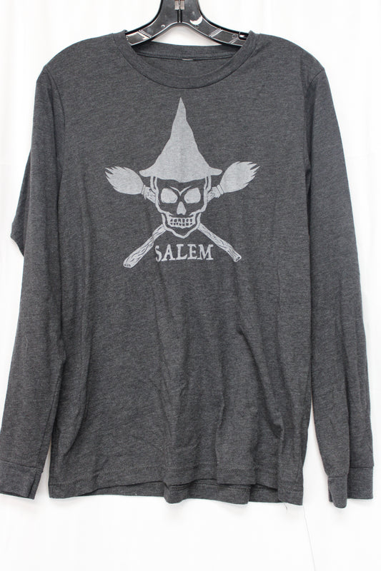 District Trading Company Salem Long Sleeve T-Shirt, Gray, Men’s XL