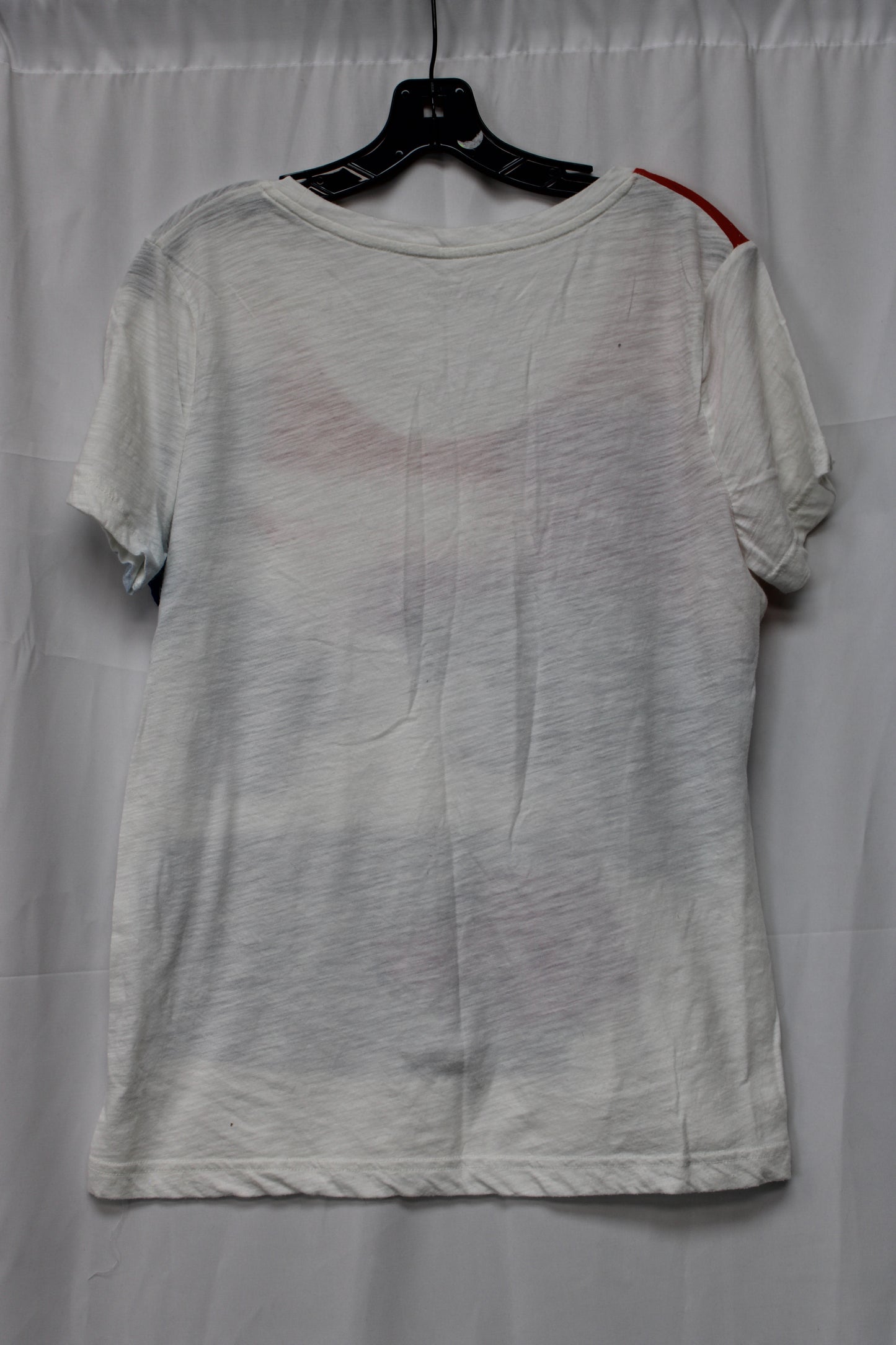 Ava & Viv Short Sleeve Short, White, Women’s XL