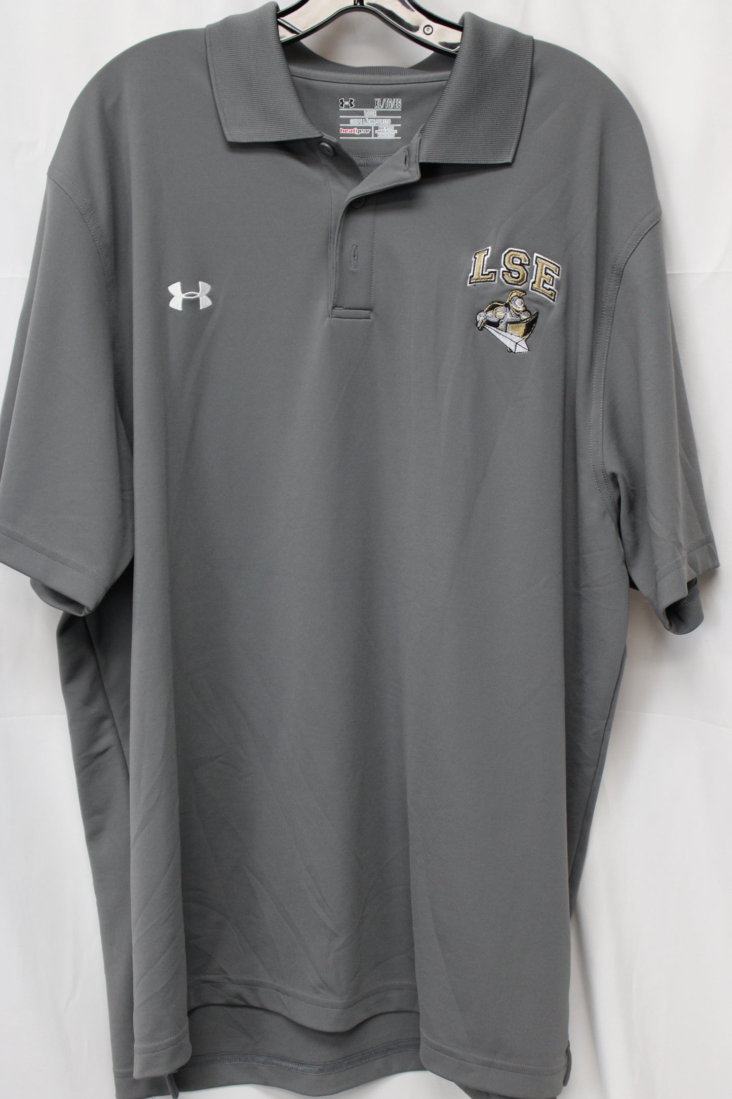 Under Armour LSE Polo, Gray, Men’s XL