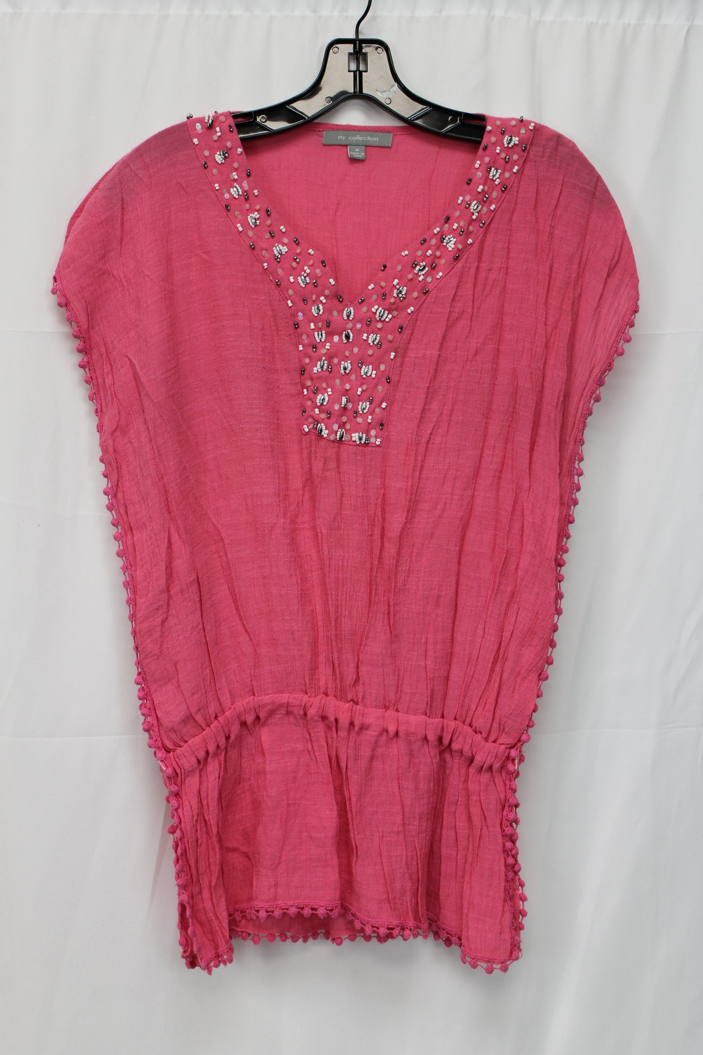 Ny Collection Short Sleeve Blouse, Pink, Women’s M