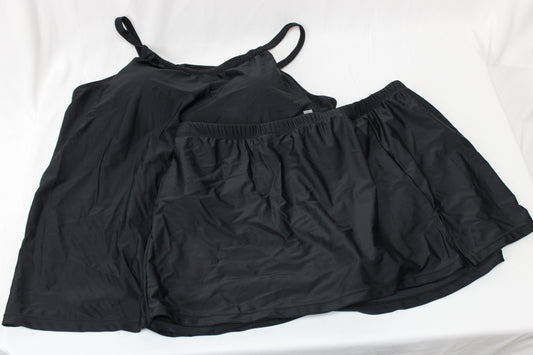 Yonique Two Piece Skirt Swimsuit, Women’s XXL